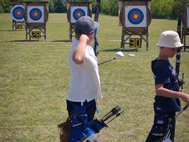 Sebastian beim Aschheimer Bogenturnier