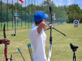 David beim Aschheimer Bogenturnier