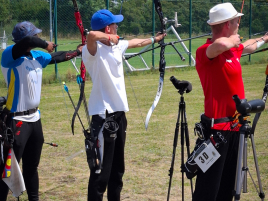 David Deininger beim Aschheimer Bogenturnier