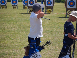 Sebastian beim Aschheimer Bogenturnier