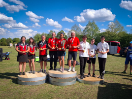 Siegerehrung Mannschaft Jugend beim Aschheimer Bogenturnier