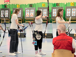 Alina Merker bei der Landesmeisterschaft Halle