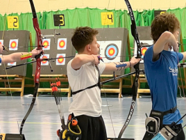 Quirin Liebner bei der Landesmeisterschaft Halle