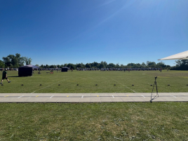 Pfeile holen am Samstag bei der Bayerischen Meisterschaft im Freien