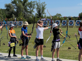 Katja bei der Bayerischen Meisterschaft im Freien