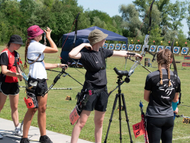 Juniorinnen Recurve bei der Bayerischen Meisterschaft im Freien