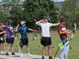 Jugendklasse Compound bei der Bayerischen Meisterschaft im Freien 