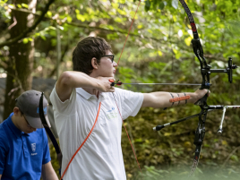 András Zavaschi bei der Deutschen Meisterschaft Feldbogen