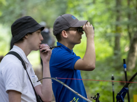 Warten bei der Deutschen Meisterschaft Feldbogen