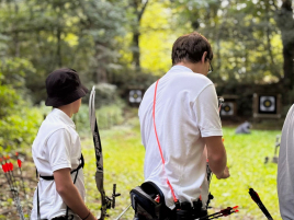 Quirin und András bei der Deutschen Meisterschaft Feldbogen