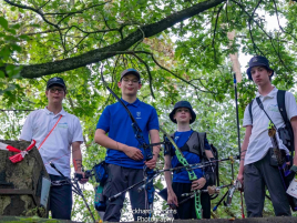 Gruppenbild mit Ulli  bei der Deutschen Meisterschaft Feldbogen