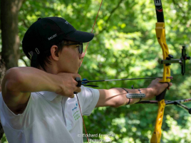 Bálint im Anker bei der Deutschen Meisterschaft Feldbogen