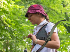Rebecca Beck bei der Deutschen Meisterschaft Feldbogen
