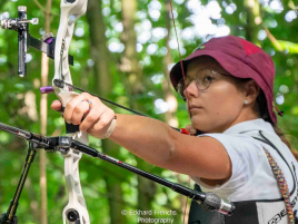 Rebecca im Anker bei der Deutschen Meisterschaft Feldbogen