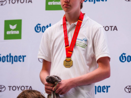 Siegerehrung Ulrich Ketterl bei der Deutschen Meisterschaft Feldbogen