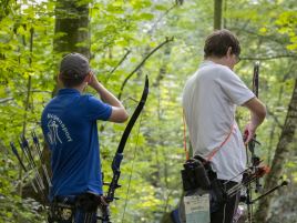 András bei der Deutschen Meisterschaft Feldbogen