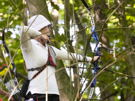 Sára bei der Deutschen Meisterschaft Feldbogen