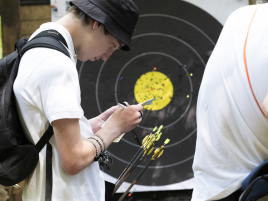 Trefferaufnahme bei der Deutschen Meisterschaft Feldbogen
