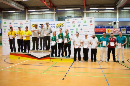DM-Halle_2018_Siegerehrung_Mannschaft_Compound_Herren