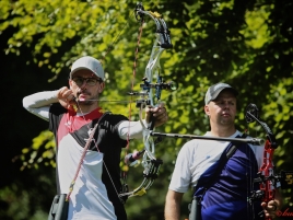 Florian im Parcours bei der Europameisterschaft Feldbogen(2)
