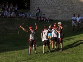 Sieg der Mannschaft Feldbogen