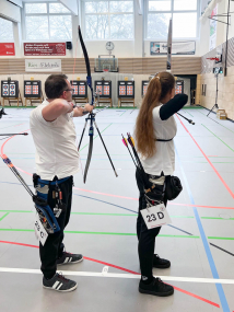 Denny und Rebecca beim Hallenturnier in Eggenfelden