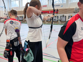 Aurelia Liebner beim Hallenturnier in Eggenfelden