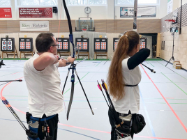 Denny und Rebecca beim Hallenturnier in Eggenfelden