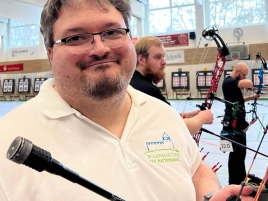 Jens Schneider beim Hallenturnier in Eggenfelden