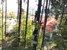 Blauer Parcour Kletterwald Bogenschützen TSV Natternberg