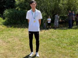 Siegerehrung Junioren Recurve bei der Bezirksmeisterschaft im Freien