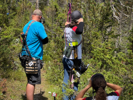 Florian Stadler bei der 2. Rangliste Feldbogen